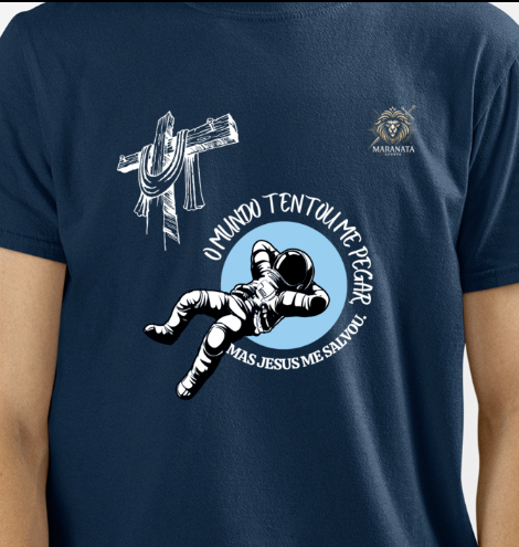 Blusa – "O Mundo Tentou Me Pegar, Mas Jesus Me Salvou"